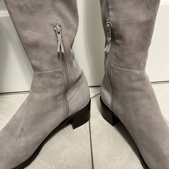 Stuart Weitzman Grey Suede over the knee boots - Picture 4 of 6